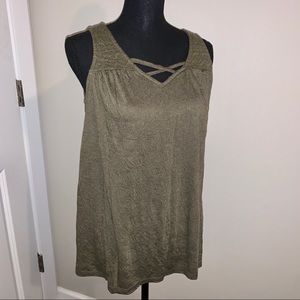 Tank top in olive green by Sonoma size Small